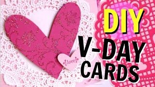 DIY Valentines Day Cards! Cheap & Easy! 2016