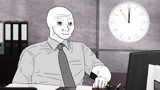Wojak escapes the wage slavery