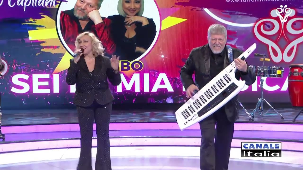 Marina & Stefano Capitani - SEI LA MIA MUSICA (mambo) Canale Italia SPECIALE FARFALLINA in TV