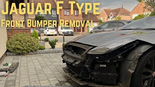 Jaguar F Type Front Bumper Removal | 'How To Guide' for removing the front end of a Jaguar F Type