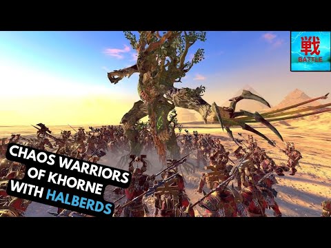 Chaos Warriors of Khorne with Halberds - Unit Focus