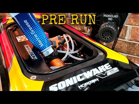 Flex Cable Grease & Pre Run Check Proboat Sonicwake V2 Fast Electric Rc Boat