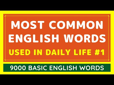 9000 Most Common English Words Used in Daily Life #1