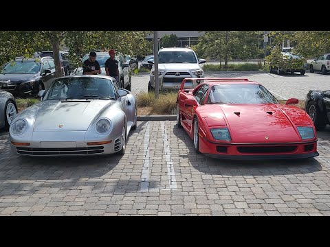 Insane Porsche 959 and Ferrari F40 Combo Shuts Down Malibu! ($3,000,000+)