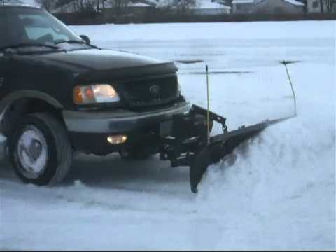 Meyer DrivePro snow plough going though its paces.