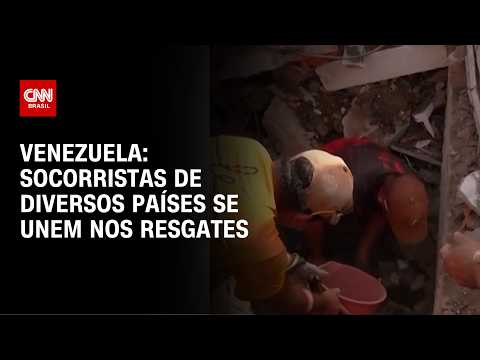 Venezuela após terremotos: equipes de resgate de vários países atuam em áreas atingidas