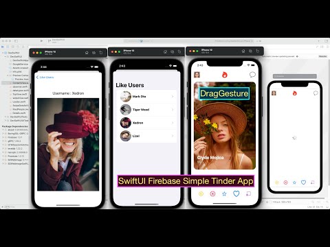 SwiftUI Firebase Simple Tinder App