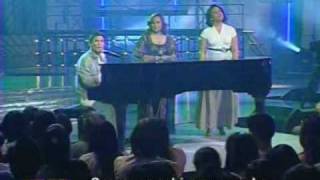 Ogie Alcasid with Eva Castillo and Bituin Escalante on SOP's Pianoman