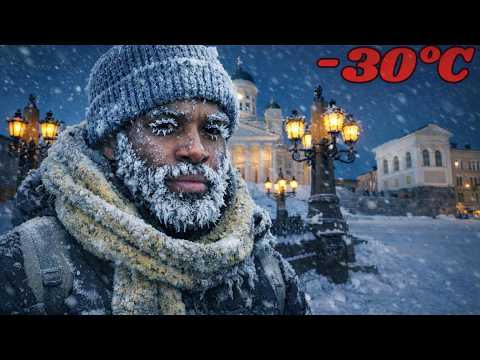 Walking Through The Coldest City In Europe @ -30°C ❄️ | Helsinki Winter Walk