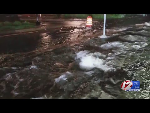 Flooding hits Dean Estates in Cranston
