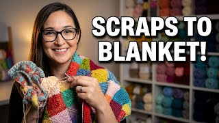 Crochet Your Yarn Scraps Into This Scrap Blanket