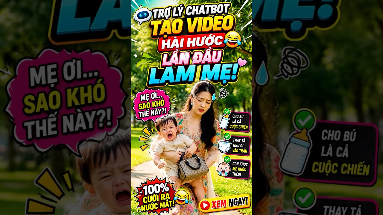 Trợ Lý Tạo Video Hài Hước Lần Đầu Làm Mẹ