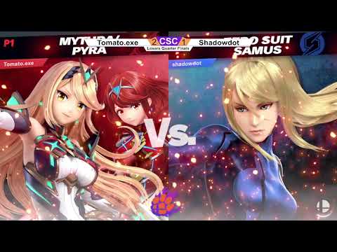 Clocktower Smash 103 - LQ - Tomato.exe (Pyra/Mythra) vs. Shadowdot (Zero Suit Samus) - SSBU