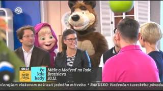Máša a medveď v Teleráne na Markíze Máša a medveď v Teleráne na Markíze