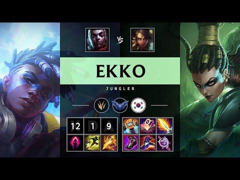 Ekko Jungle vs Nidalee - KR Diamond Patch 25.S1.3