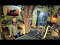 3 DIFFERENT OVERNIGHTS in FOREST Survival Shelters - DUGOUT, TREE HOUSE and LOG CABIN - Wildcamping