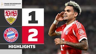 Díaz & Bayern Win First Title Of The Season! | VFB STUTTGART - FC BAYERN | Highlights | Supercup 25