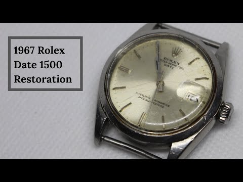 1967 Rolex Date 1500 Watch Restoration - How to Restore this Iconic Timepiece