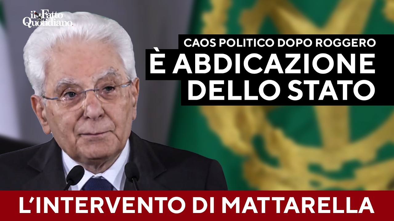 Mattarella dopo il caso Roggero: “Adattare leggi ai singoli episodi è l’abdicazione dello Stato”