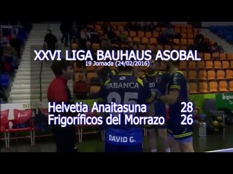 LIGA BAUHAUS ASOBAL J19 Helvetia Anaitasuna - Frigoríficos del Morrazo 28 -26