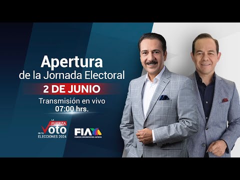 EN VIVO #LaFuerzaDeTuVoto | Transmisión especial del inicio de las elecciones en México 2024
