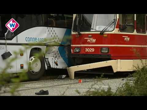 Aanrijding tussen bus en tram in Rijswijk