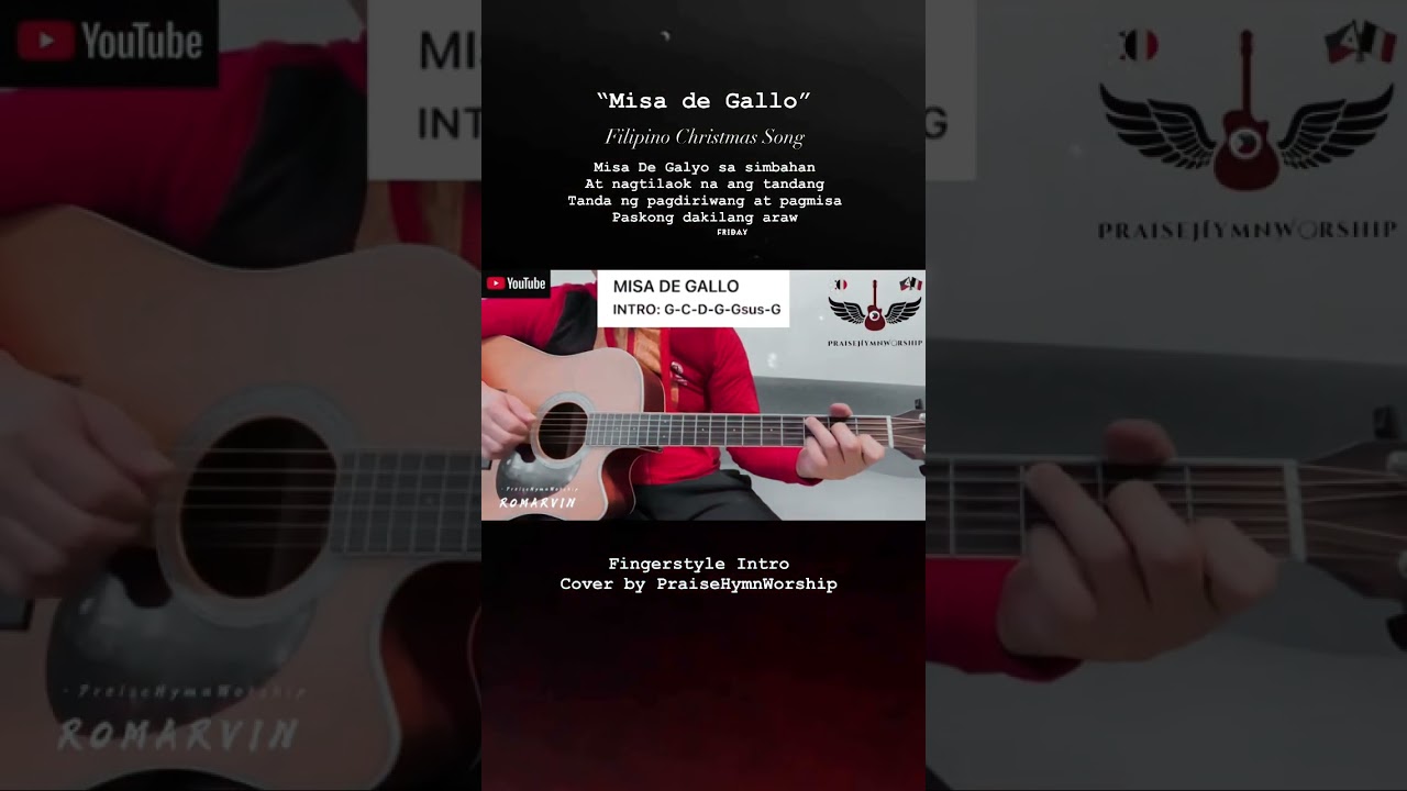Misa de Gallo | Filipino Christmas Song - fingerstyle Intro