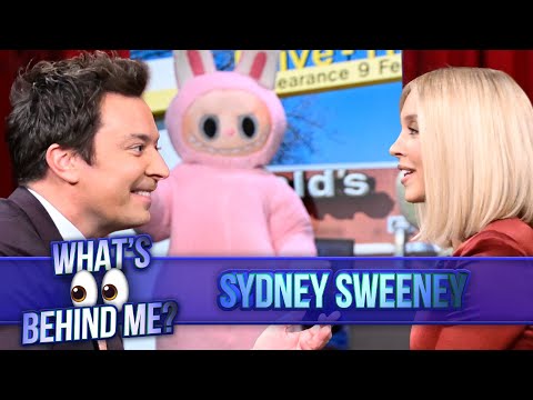 What's Behind Me? with Sydney Sweeney | The Tonight Show Starring Jimmy Fallon