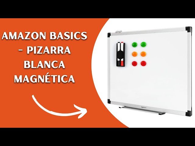 Vídeo relacionado con Amazon Basics Magnetic Dry Erase Board, Aluminum Frame, 28 x 35.6 cm, Blanco