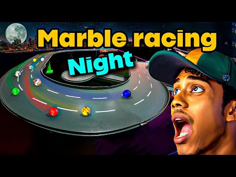 Glasscar 2023 S2 - Race 4 night race in Moonscape - Marble race