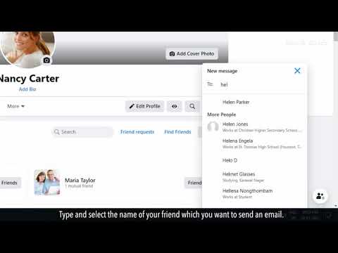 How To Add A Pic or Attachment To A Message in Facebook