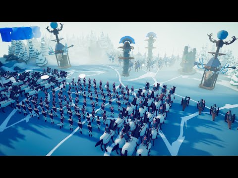 130x NAPOLEONIC ARMY vs 60x INTELLIGENT VIKING | Totally Accurate Battle Simulator - TABS