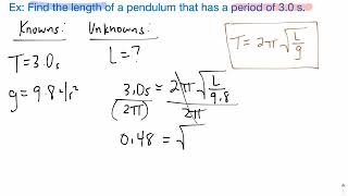 How to solve for the Length of a Pendulum (Easy)