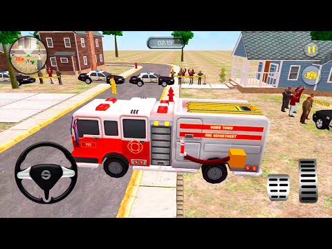 911 Emergency Rescue Service Simulator - Firefighter Truck Driving 2022 | Android GamePlay
