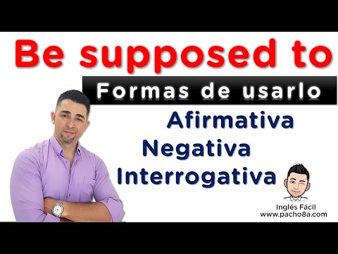 🔴 BE SUPPOSED TO en inglés: Aprende todas sus formas y usos comunes