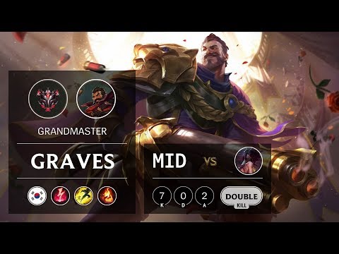 Graves Mid vs Akali - KR Grandmaster Patch 9.13