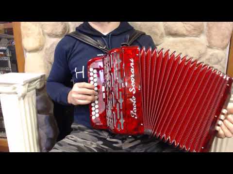 PSELITEBCR - Red Paolo Soprani Elite Diatonic Accordion BC LMM 23 8 $2999