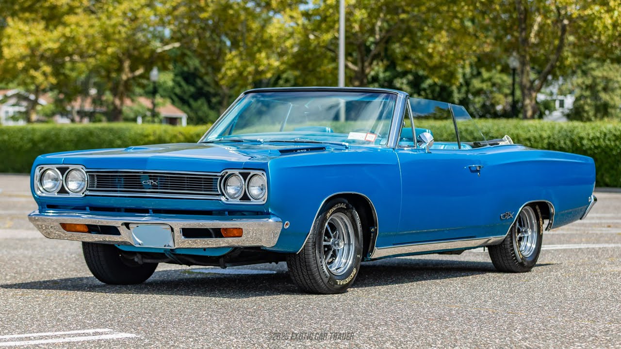 Rare 1968 Plymouth GTX Convertible Shows Under 9k Miles, Original