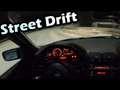 Best Winter Street Drift Night So Far #1 | BMW E46 320i POV