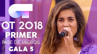&quot;PIENSO EN TU MIRÁ&quot; - JULIA y NATALIA | Primer pase de micros Gala 5 | OT 2018