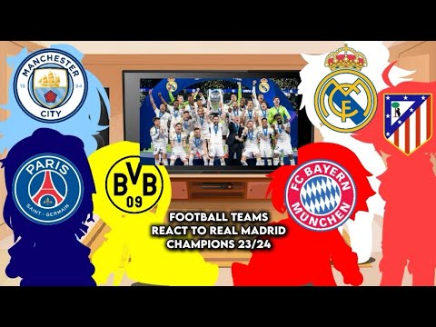 Football teams react to Real Madrid 23/24 UCL (Warning: Swearing and Bad translation(maybe))