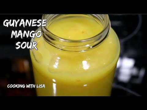 Guyanese Mango Sour Recipe || Cooking with Lisa