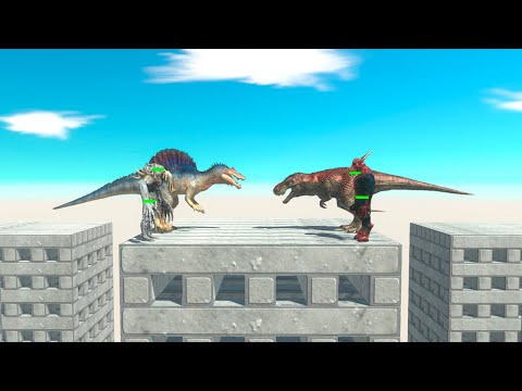 2 vs 2 Tournament on Wobbly Building - Animal Revolt Battle Simulator