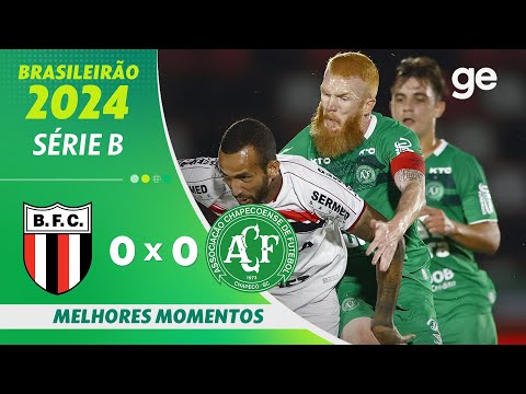Gols e lances de Botafogo-SP x Chapecoense