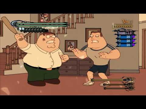 Joe beats up Peter, Cleveland and Quagmire (Bayonetta meme edit)