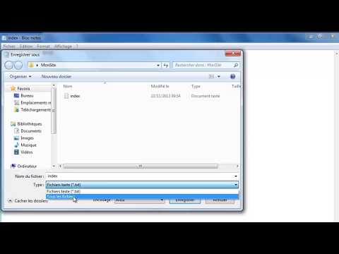 Créer une page HTML avec le bloc-notes en 1 minute [vidéo 1/60]