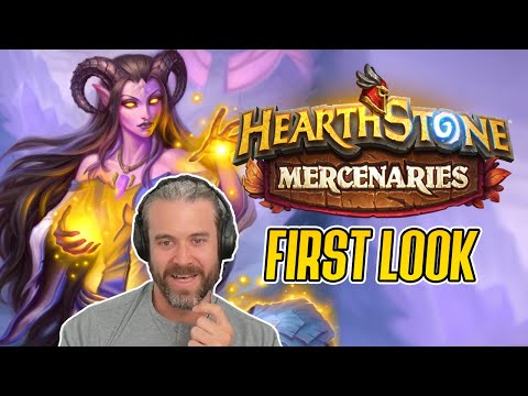 (Hearthstone) Mercenaries First Look - New Game Mode!