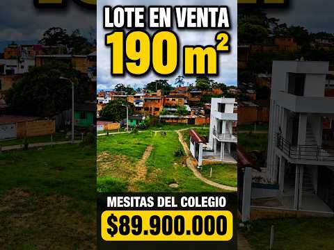 Lote en Venta 190 m² Mesitas del Colegio Cundinamarca | Casco Urbano, Servicios Conectados
