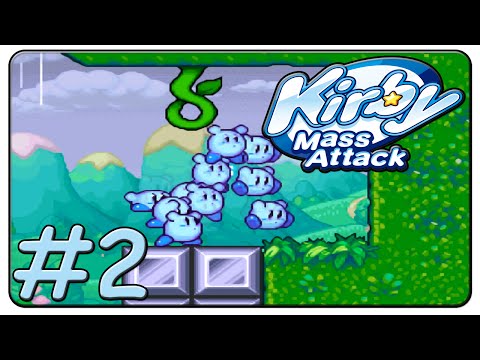 Kirby Mass Attack 100% Walkthrough Part 2 - Green Grounds Stage 3 & 4