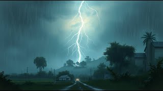 Epic Rainstorm with Rolling Thunder  Calming ASMR Sleep Sounds